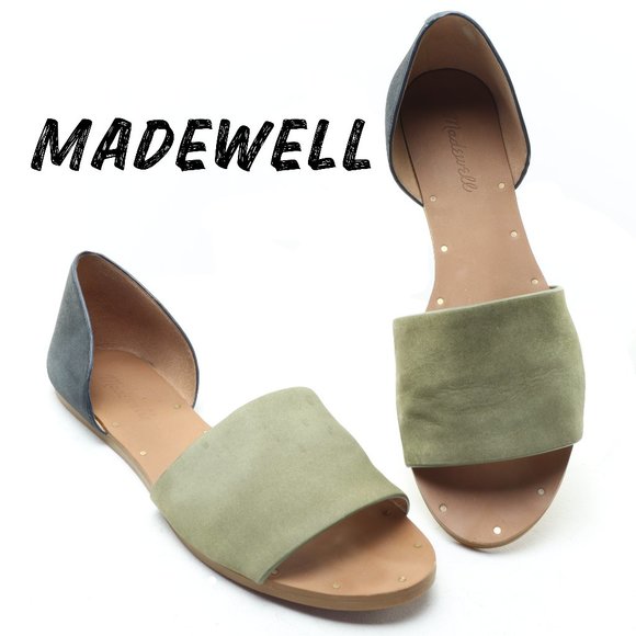 Madewell Shoes - Madewell • The Thea Sandal in Colorblock Blue Green • Women's US8